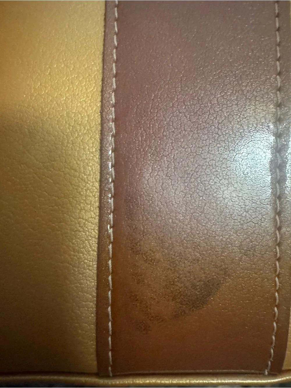 Vintage Longchamp French Gold and Brown Shoulder Bag